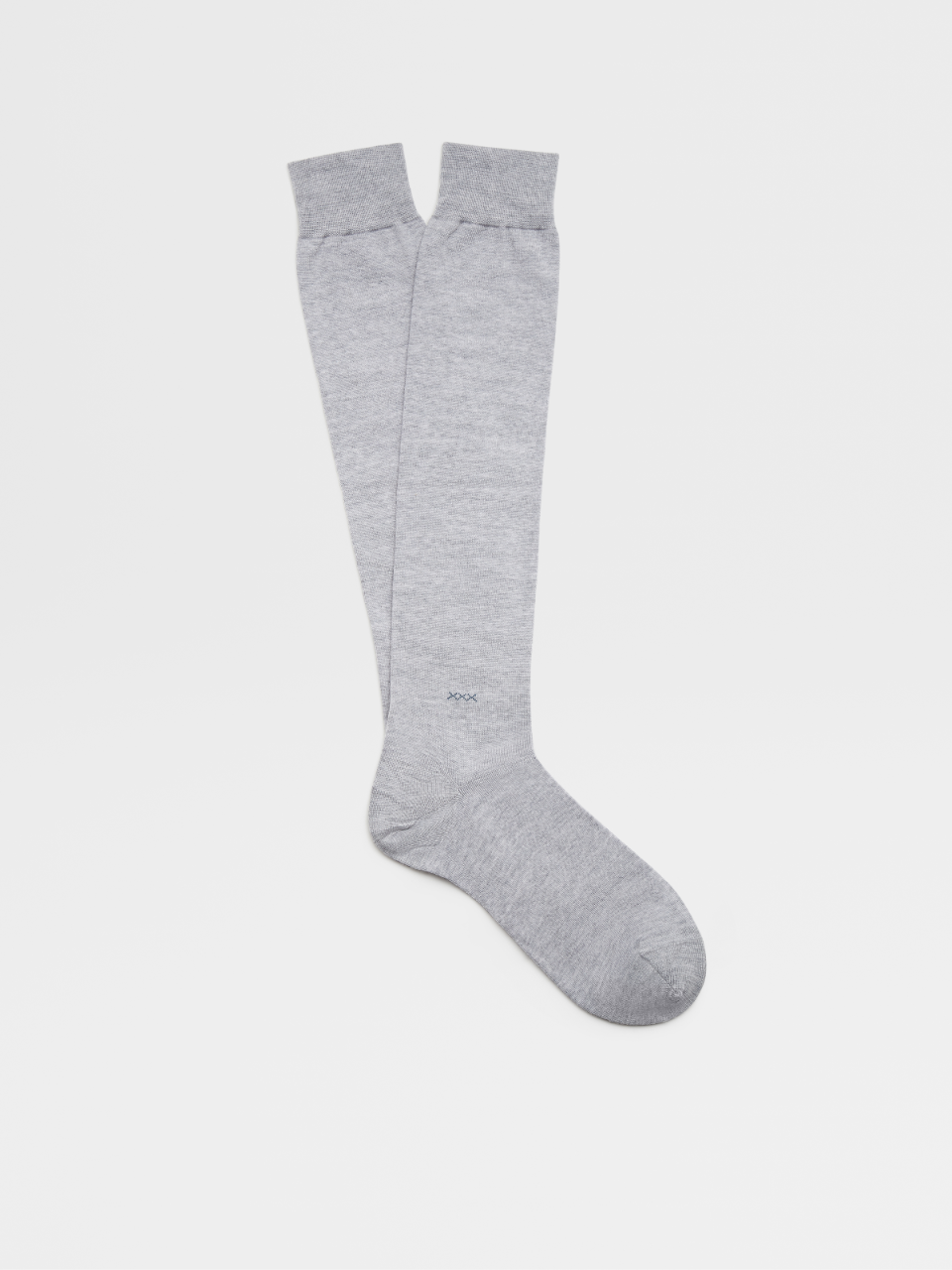 Light Grey Mélange High Performance™ Wool Blend Mid Calf Socks
